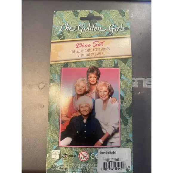 New The Golden Girls Dice Set USAopoly Ages 8+ Blanche Rose Dorothy Sophia - Picture 4 of 4